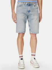 Tommy Jeans Szorty jeansowe Ronnie DM0DM22978 Niebieski jasny Slim Fit. Niebieskie szorty męskie Tommy Jeans, bez wzorów, z bawełny. Za 289.99 zł.