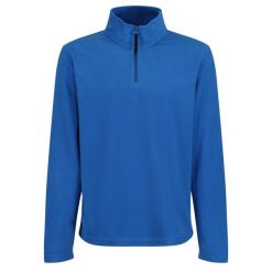 Bluza Męska 170 Antipill Zip Neck Micro Fleece. Niebieskie bluzy męskie Regatta, na zimę, m, bez wzorów, sportowe, bez ramiączek, bez kaptura. Za 91.99 zł.