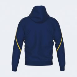 Bluza z kapturem Errea Clancy. Niebieskie bluzy damskie ERREA, l, bez wzorów, z materiału, sportowe, bez ramiączek, z kapturem. Za 303.95 zł.