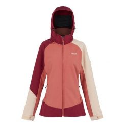 Kurtka Damska Desoto X Soft Shell. Czerwone kurtki sportowe damskie Regatta, bez wzorów, bez ramiączek, bez kaptura, trekkingowe. Za 162.99 zł.