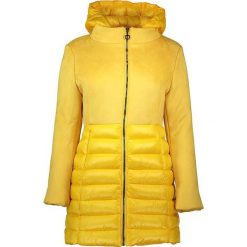 Płaszcz przejściowy w kolorze żółtym. Żółte płaszcze damskie Winter Selection, bez wzorów, bez kołnierzyka, bez kaptura. W wyprzedaży za 227.95 zł.