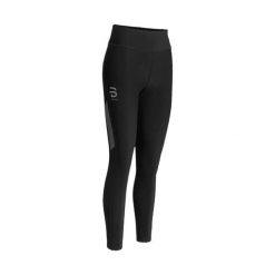 Damskie legginsy Daehlie Sportswear. Czarne legginsy damskie DAEHLIE, bez wzorów, z elastanu. Za 398.00 zł.