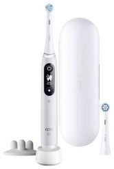 Szczoteczka magnetyczna Oral-B iO 6s White biały. Białe szczoteczki elektryczne Oral-B. Za 629.00 zł.