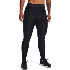 Legginsy fitness damskie Under Armour Branded WB. Czarne legginsy damskie Under Armour, bez wzorów. Za 159.99 zł.