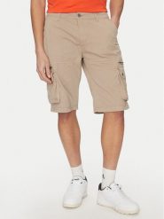 Alpha Industries Szorty materiałowe 136250 Beżowy Regular Fit. Brązowe szorty męskie Alpha Industries, bez wzorów, z bawełny. Za 199.99 zł.