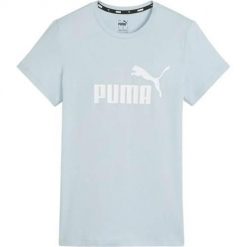 Koszulka sportowa damska Puma K15587. Niebieskie koszulki sportowe damskie Puma, s, bez wzorów, bez ramiączek, na fitness i siłownię. Za 75.00 zł.