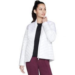 Kurtka Skechers Goshield Shine Jacket, Kobiety. Białe kurtki sportowe damskie Skechers, bez wzorów, z poliesteru, bez ramiączek, bez kaptura, trekkingowe. Za 490.00 zł.