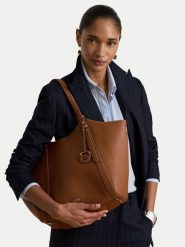 LAUREN RALPH LAUREN Torebka 431P18709001 Brązowy jasny. Brązowe shopperki damskie Lauren Ralph Lauren, bez wzorów, ze skóry, bez dodatków. Za 2,199.00 zł.