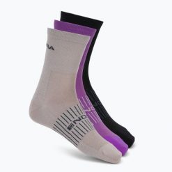 Skarpety damskie Endura Coolmax Race 3 pary W. Brązowe skarpetki damskie ENDURA, bez wzorów, z materiału. Za 83.99 zł.