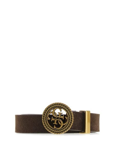 Guess Pasek 183985 Brązowy. Brązowe paski damskie Guess, z aplikacjami. Za 234.99 zł.