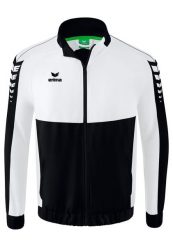 Kurtka prezentacyjna Erima Six Wings. Białe kurtki sportowe męskie Erima, xl, bez wzorów, z materiału, bez kaptura, na fitness i siłownię. Za 211.50 zł.