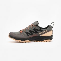 Second Life - Buty turystyczne damskie Salomon Saliba - Stan Doskonały. Szare obuwie trekkingowe damskie Salomon, z materiału, bez zapięcia. Za 381.99 zł.