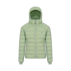 Damska kurtka z kapturem Mac In A Sac. Zielone kurtki sportowe damskie Mac In A Sac, bez wzorów, z puchu, bez ramiączek, z kapturem, trekkingowe. Za 619.50 zł.