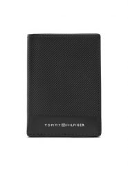 Tommy Hilfiger Portfel Th Foundation Bifold AM0AM13511 Czarny. Czarne portfele męskie Tommy Hilfiger, bez wzorów, ze skóry. Za 279.99 zł.