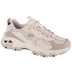 Buty sportowe damskie, D'Lites Hiker. Brązowe obuwie sportowe damskie Skechers, bez wzorów, bez zapięcia, trekkingowe. Za 349.99 zł.