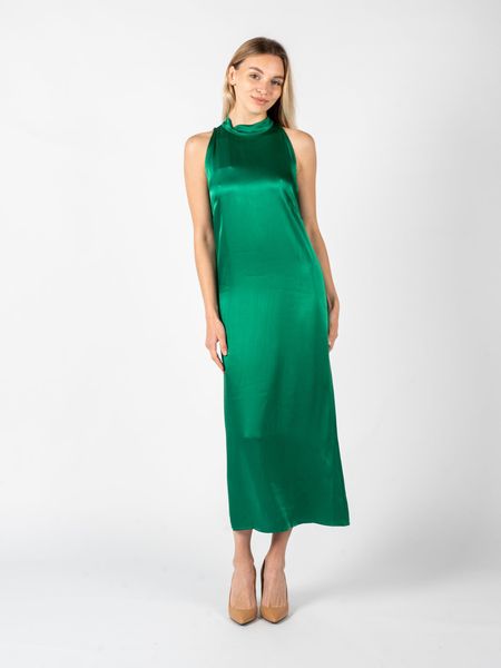 Pinko Sukienka "Racking" | 1N13DE Y8A4 | Kobieta | Zielony. Zielone sukienki damskie Pinko, m, bez wzorów, z wiskozy, bez kołnierzyka, bez ramiączek, dopasowane. W wyprzedaży za 429.00 zł.