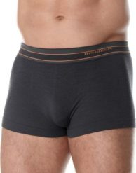 Brubeck BX10870 Bokserki męskie ACTIVE WOOL grafitowy XL. Szare bokserki męskie Brubeck, bez wzorów. Za 105.92 zł.