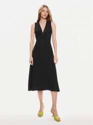 Rinascimento Sukienka codzienna CFC0118434003 Czarny Regular Fit. Czarne sukienki damskie Rinascimento, na co dzień, l, bez wzorów, z syntetyku, bez kołnierzyka, bez ramiączek, proste. Za 429.99 zł.