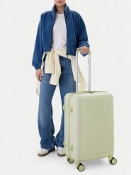 Reebok Walizka średnia CEO-RBK-WAL-012-M Zielony. Zielone walizki męskie Reebok, bez wzorów, z tworzywa sztucznego, średnie. Za 299.99 zł.