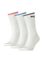 Puma Skarpety Sport Crew 3-Pak 90794102. Białe skarpetki damskie Puma, bez wzorów, z bawełny. Za 45.99 zł.