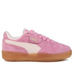 Buty damskie trampki sportowe Puma PALERMO. Czerwone trampki i tenisówki damskie Puma, bez wzorów, z dresówki, bez zapięcia. Za 219.00 zł.