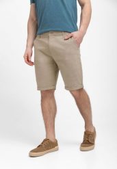 Krótkie spodenki, Comfort Fit, P-NEITH. Brązowe szorty męskie Volcano, bez wzorów, z bawełny, casualowe. Za 149.99 zł.