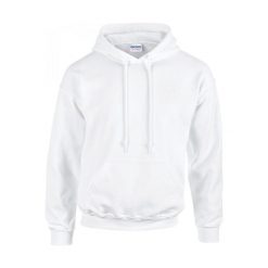 Bluza z kapturem Gildan Heavy Blend ®. Białe bluzy damskie GILDAN, m, bez wzorów, z bawełny, klasyczne, bez ramiączek, z kapturem. Za 81.25 zł.