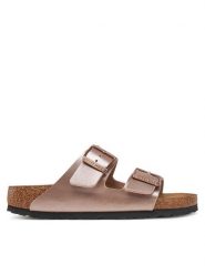 Birkenstock Klapki Arizona 1023960 Różowy. Czerwone klapki damskie Birkenstock, bez wzorów, ze skóry, bez obcasa, bez zapięcia. Za 399.99 zł.