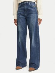 G-Star Jeansy Deck 2.0 D23591-E205 Granatowy Wide Leg. Niebieskie jeansy damskie G-Star, bez wzorów, z bawełny, retro. Za 469.99 zł.