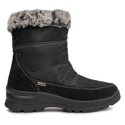 Botki Imac. Czarne botki damskie Imac, bez wzorów, bez obcasa, na płaskiej podeszwie, bez zapięcia. Za 329.99 zł.