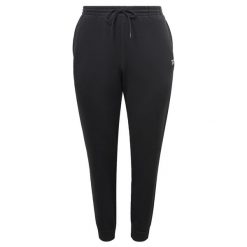 Spodnie sportowe damskie Reebok H52251 dresowe. Czarne spodnie dresowe damskie Reebok, bez wzorów, z dresówki, sportowe. Za 109.00 zł.