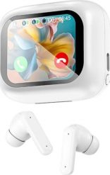 Słuchawki dokanałowe bezprzewodowe Bluetooth redukcja szumów ANC ekran LCD. Słuchawki bezprzewodowe Techly. Za 122.20 zł.