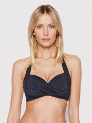 Seafolly Góra od bikini S.Collective Twist 30806-942 Czarny. Czarne bikini Seafolly, s, bez wzorów, z syntetyku. Za 369.99 zł.