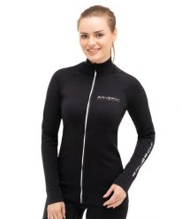 Bluza dresowa termoaktywna rozpinana damska Brubeck Athletic. Fioletowe bluzy damskie Brubeck, l, bez wzorów, z dresówki, bez ramiączek, bez kaptura. Za 239.99 zł.