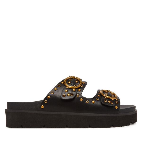 Klapki Pepe Jeans. Czarne klapki damskie Pepe Jeans, bez wzorów, z jeansu, bez obcasa, bez zapięcia. Za 239.99 zł.