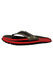 Męskie klapki outdoorowe Beco | Szary/czerwony. Czarne klapki męskie Beco, bez wzorów, z gumy, bez zapięcia. Za 206.99 zł.