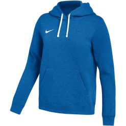 Bluza damska Nike Park 26 Fleece Hoodie. Niebieskie bluzy damskie Nike, bez wzorów, z bawełny, sportowe, bez ramiączek, bez kaptura. Za 186.99 zł.