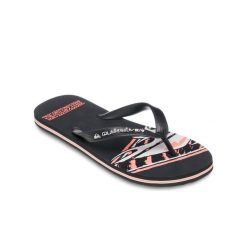 Klapki dla Mężczyzn MOLOKAI SCREEN. Brązowe klapki męskie Quiksilver, bez wzorów, z gumy, bez zapięcia. Za 99.99 zł.