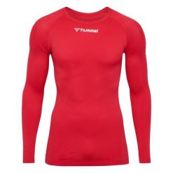 Koszulka z długim rękawem Hummel Comfort 2.0. Czerwone bluzy męskie Hummel, m, bez wzorów, z poliamidu, sportowe, bez ramiączek, bez kaptura. Za 174.50 zł.