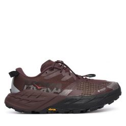 Buty do biegania Hoka. Czerwone obuwie sportowe damskie HOKA, bez wzorów, z gore-texu, bez zapięcia, do biegania, gore-tex. Za 899.99 zł.
