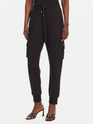 Liu Jo Sport Spodnie dresowe TA5043 JS182 Czarny Regular Fit. Czarne spodnie sportowe damskie Liu Jo Sport, bez wzorów, z dresówki, sportowe. Za 419.99 zł.