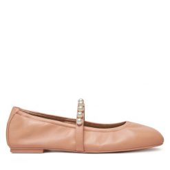 Baleriny Stuart Weitzman. Brązowe balerinki damskie Stuart Weitzman, bez wzorów, bez obcasa, bez zapięcia. Za 1,669.00 zł.