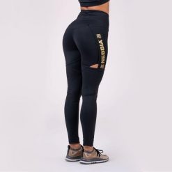 Legginsy fitness damskie Nebbia Honey Bunny Czarne. Czarne legginsy damskie Nebbia, bez wzorów, z elastanu. Za 296.30 zł.
