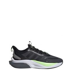 Buty Alphabounce+ Bounce. Czarne buty sportowe męskie Adidas, bez wzorów, z materiału, bez zapięcia. W wyprzedaży za 336.85 zł.