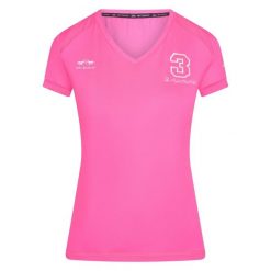 Koszulka damska HV Polo Favouritas Tech. Czerwone koszulki sportowe damskie HV POLO, bez wzorów, bez ramiączek. Za 251.50 zł.