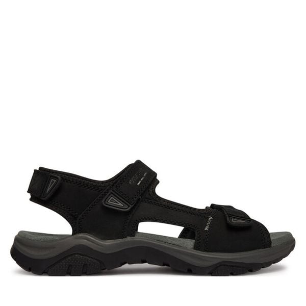 Sandały Josef Seibel. Czarne sandały męskie Josef Seibel, bez wzorów, bez zapięcia. Za 199.99 zł.
