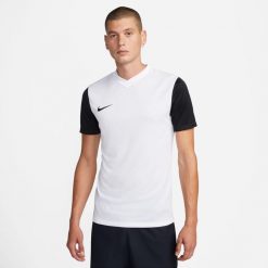 Koszulka piłkarska męska Nike Drifit Tiempo Premier 2. Czarne bluzy męskie Nike, m, bez wzorów, sportowe, bez ramiączek, bez kaptura. Za 97.65 zł.