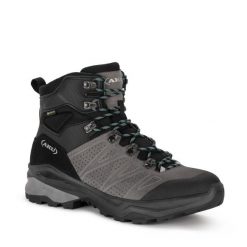 Buty sportowe trekkingowe męskie Aku Adapta Gore-tex na szlak w góry. Czarne buty sportowe męskie Aku, bez wzorów, z gore-texu, bez obcasa, bez zapięcia. Za 399.00 zł.