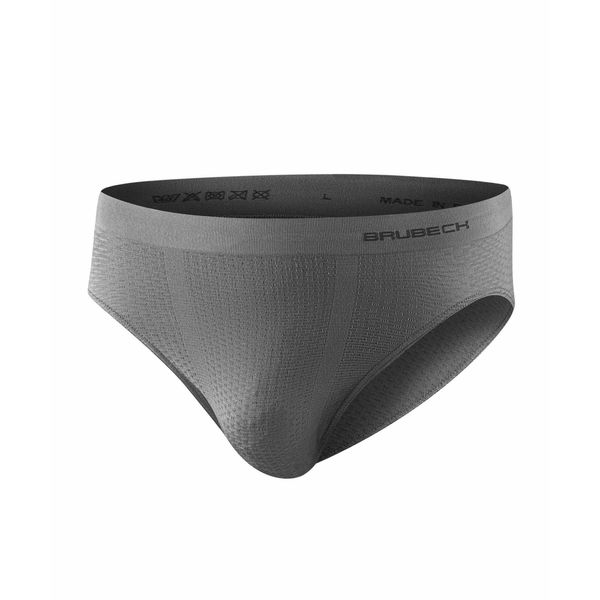 Slipy do biegania Base Layer Ultra Light 3D Męskie. Szare slipki męskie Brubeck, m, bez wzorów, z elastanu. Za 53.49 zł.