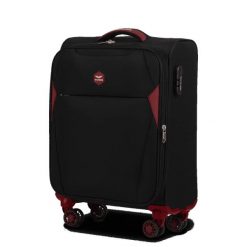 Walizka miękka kabinowa DIPPER Wings 20" BLACK. Czarne walizki damskie Wings, bez wzorów, z materiału. Za 160.93 zł.